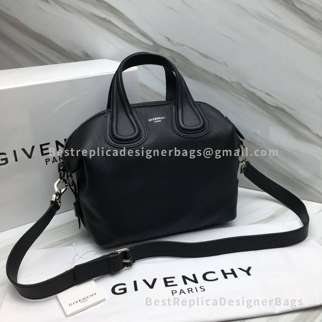 Givenchy Mini Nightingale Handbag In Black Goatskin SHW 2-28601S